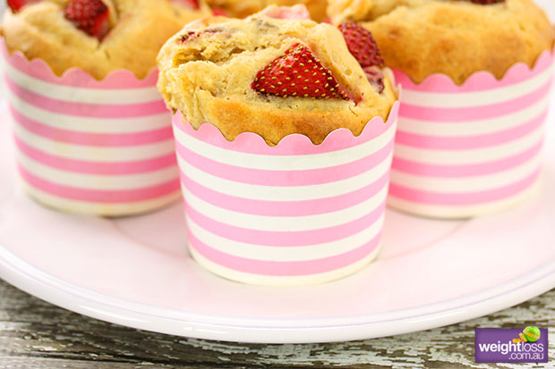 Date & Strawberry Muffins