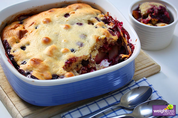 Apple & Blueberry Cobbler