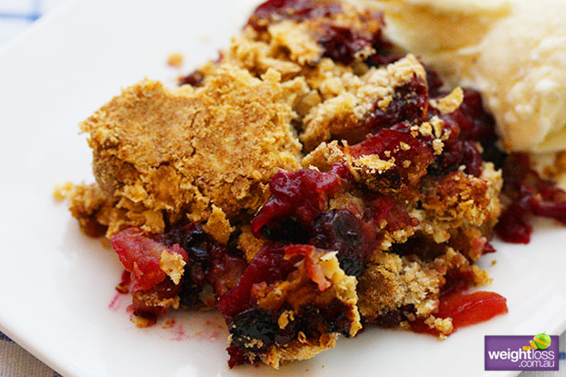 Apple & Blueberry Crumble