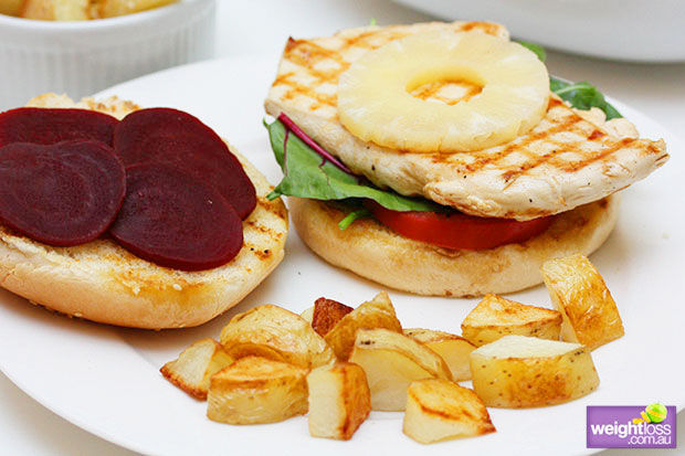 Grilled Aussie Chicken Burger