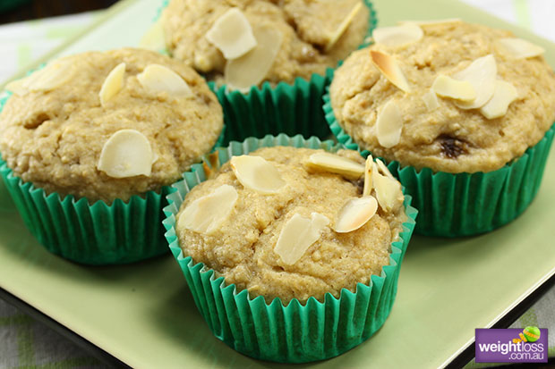 Banana Almond & Cinnamon Muffins