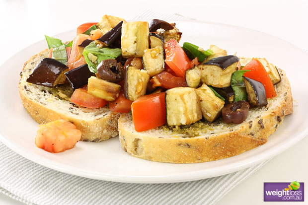 Bruschetta Eggplant & Tomato