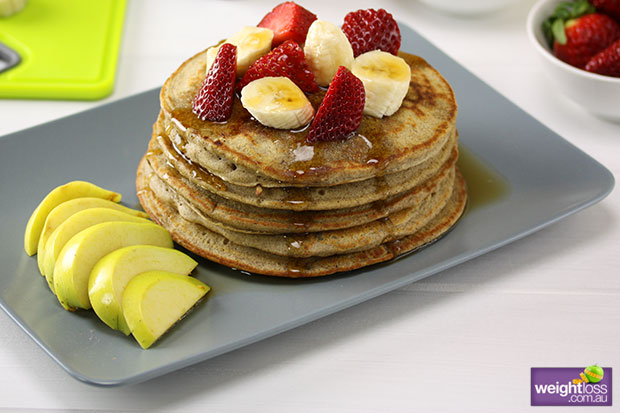Buckwheat Pancakes with Fresh Fruit