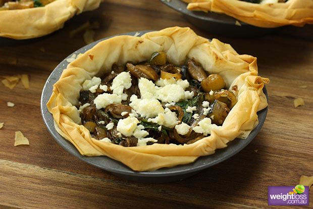 Caramelised Vegetable Tarts