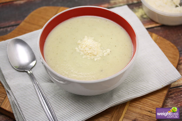 Cauliflower Parmesan Soup