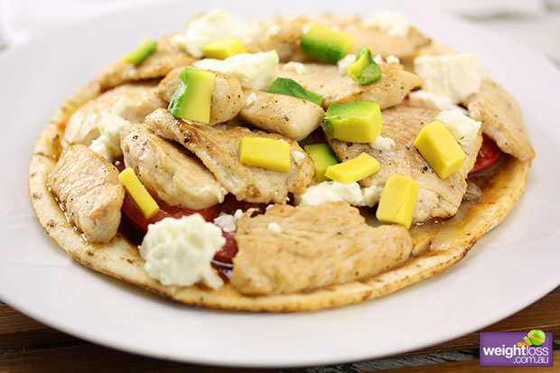 Chicken & Avocado Pizza