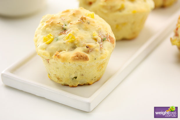 Savoury Corn & Ham Muffins
