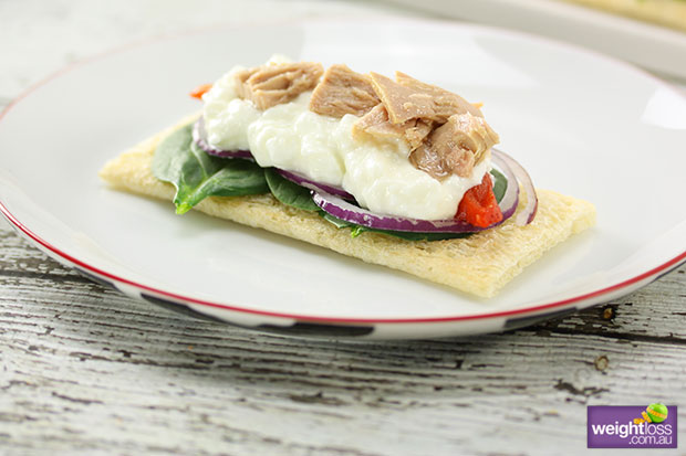 Cottage Cheese & Tuna Crispbread