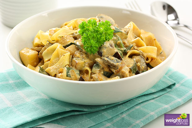 Dijon Vegetable Fettuccine