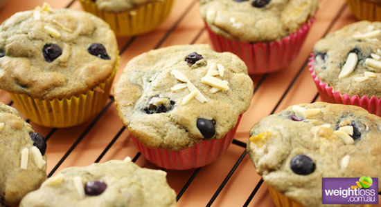 Gluten Free Apple Blueberry Muffins
