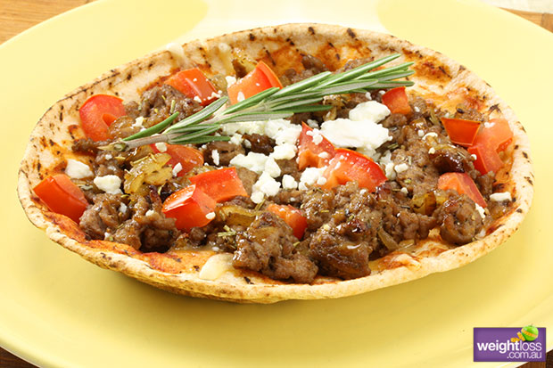 Greek Lamb Pizza