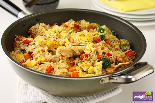 Honey Chicken with Vegtables & Rice