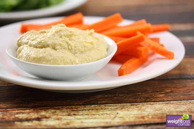 Hummus with Roast Garlic Dip