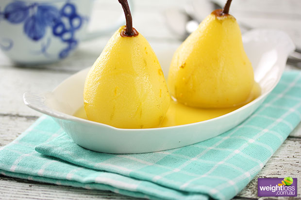 Orange & Cinnamon Poached Pears