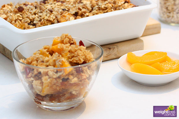 Peach Oat Breakfast Bake