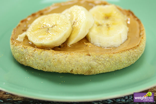 Peanut Butter & Banana English Muffin