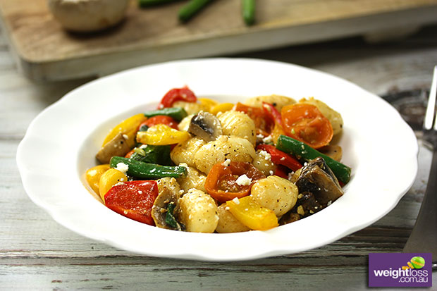 Potato Gnocchi Roasted Capsicum