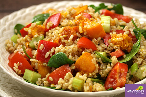 Brown Rice & Pumpkin Salad