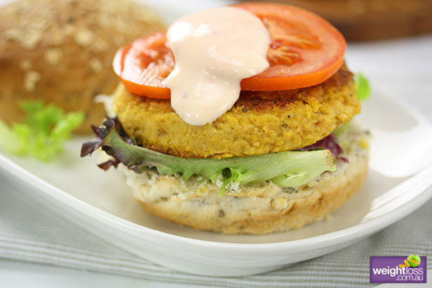 Pumpkin & Chickpea Burger