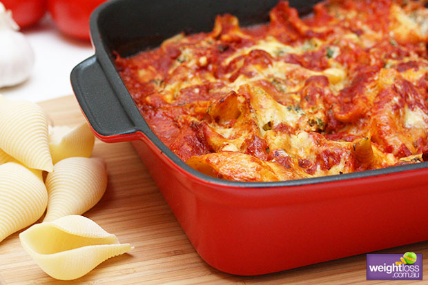 Ricotta & Spinach Pasta Seashells