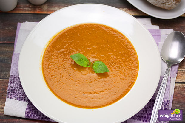 Roasted Tomato and Basil Soup