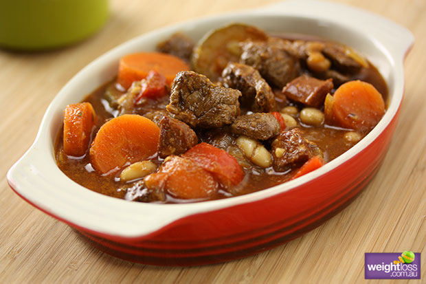 Slow Cooker Spanish Lamb with Beans