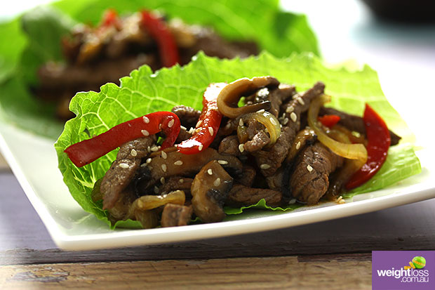 Steak & Mushroom Lettuce Cups