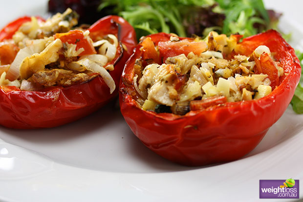 Stuffed Capsicum with Tuna