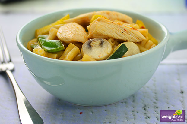 Sweet Chilli Macaroni Stir Fry