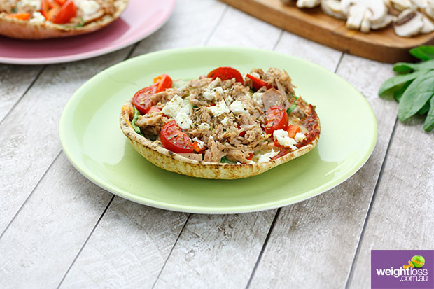 Tuna & Cheese Pita Pizza