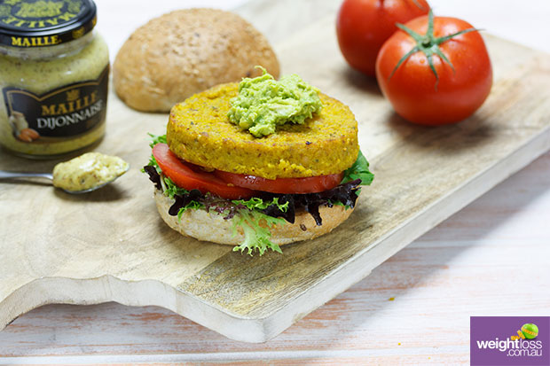 Vege Burger with Guacamole