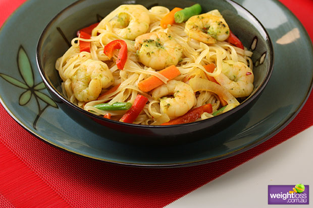 Rice Vermicelli with Prawns