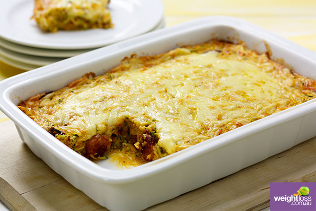 Zucchini & Chorizo Slice